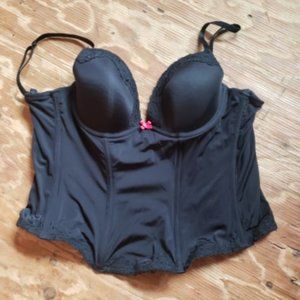 La Senza Black Lace Corset with Adjustable Back